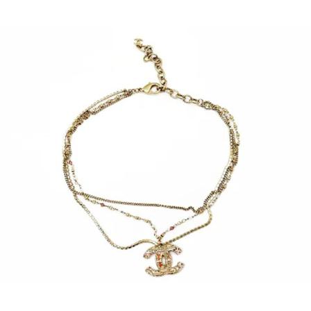 Chanel Vintage Pre-owned Metal chanel-smykker Gul, Dame Vintage Smykker, Størrelse: ONE Size