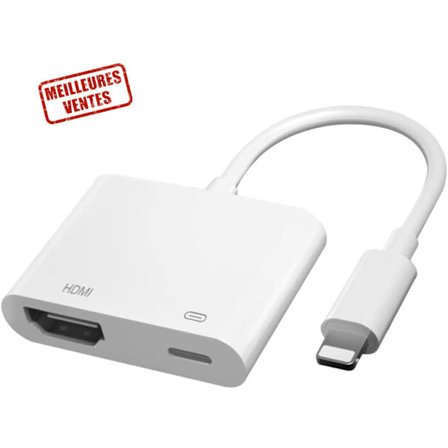 Audiovideoadapter - TD - Lightning till digital AV - HDMI - VGA - Vit