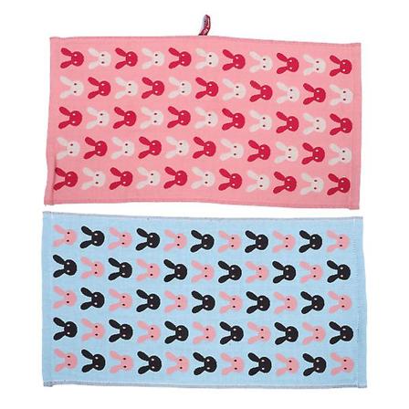 2 kpl Kotikäyttöön Sopivia Kanin Pyyhkeitä Kasvojen Puhdistuspyyhkeitä Puuvillapyyhkeitä Puhdistuspyyhkeitä Sekalaisia Värejä 50x25cm Assorted Color 