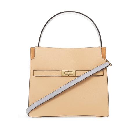Tory Burch, Lee Radziwill Small shoulder bag Oranje, Dames, Maat:ONE Size,leer