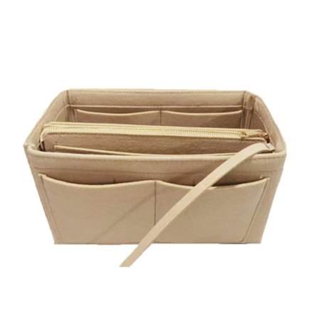 Varmt sælgende filt rygsæk organizer taske egnet til rygsæk håndtaske skuldertaske rejse kosmetik taske