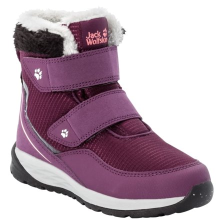 Jack Wolfskin Kids Polar Wolf Texapore Mid Vc Children lined boots Purple 28