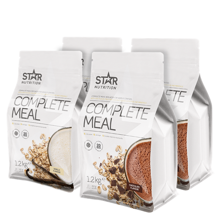 Star Nutrition 4 x Complete Meal Måltidserstatning 1,2 kg - Bodyman.dk