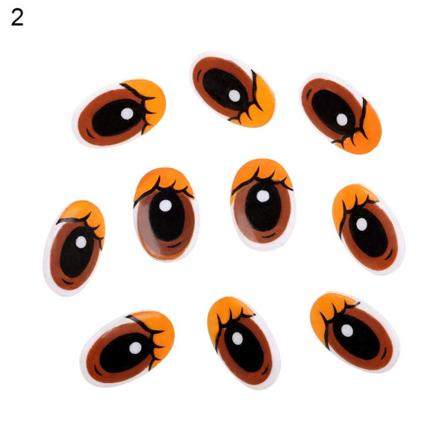 10 St/5 Par Cut Cartoon Eyes 3d Dolls Tillbehör 2 2