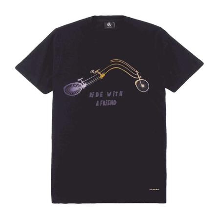 PS By Paul Smith Men SS Slim T-shirt Ride Sort, Herre T-shirts