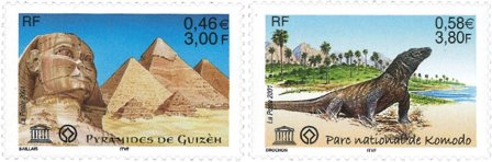 Frankrig 2001 - Tjenestemærker YT 124-125 - Postfrisk