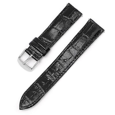 12/13/14/15/16/17MM Aitoa Nahkaa Oleva Ranneke Bambukuvioinen Nahkainen Kellon Ranneke [DB]