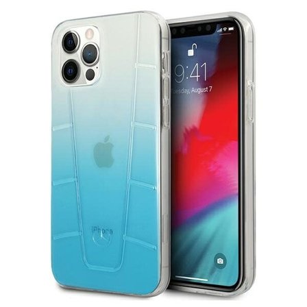 Mercedes Läpinäkyvä linjakotelo iPhone 12:lle / iPhone 12 Pro:lle - sininen