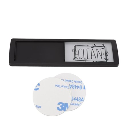 Oppvaskmaskin Magnet Rent Skittent Skilt Indikator Lettlest Dobbeltsidig Teip Svart Hvit