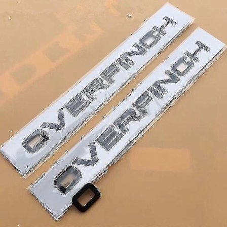 Bokstaver Emblem For Ra-nge Ro-ver Overfinch Badge Bil Styling Ombygging Panser Bakre Bagasjerom Nedre Støtfanger Klistremerke