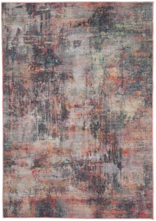 Abstract Washable Inferno Modern Rug - Multicolor 200X300