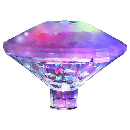 LED-diamant vandtæt badekar pool brusebad lys, undervands dykkerlys