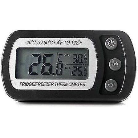 Køleskabs Termometer Vandtæt Køleskab LCD Let at Læse