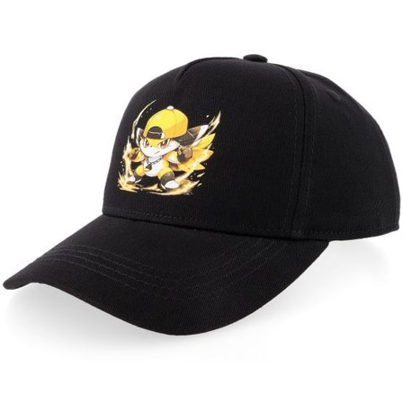 Kiddo Cap - Svart adjustable Keps - Kids Capemon Black A-Frame Adjustable @ Hatstore