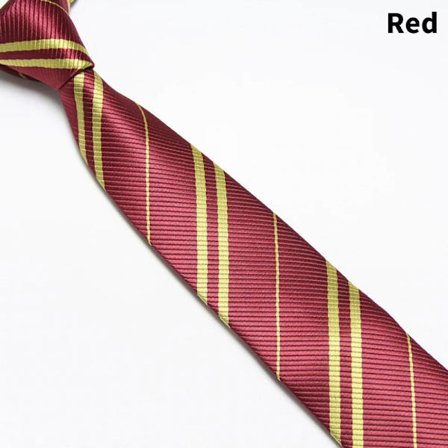 Harry Potter Slips College Stil Herr Mode Student Randig Vinröd