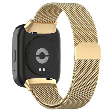 Metallinen Vaihtoranneke Magneettinen Milanese-kellonranneke Xiaomi Redmi Watch 3 Active/Watch 3 Lite [DB] Monivärinen Kulta