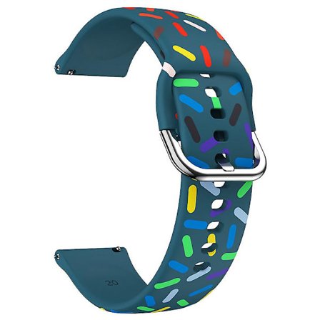 20mm klockarmband för Samsung Galaxy Watch6 / Watch6 Classic / Watch 5 Pro / Watch4 Classic, mönstrad silikonrem