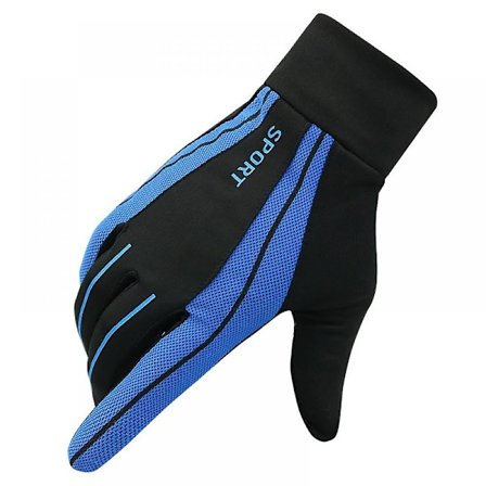 Frisbee-handskar - Ultimate Frisbee-handskar - Gummierade handflator och fingrar för fantastiskt grepp i alla förhållanden - Bäst i alla väder (Blå)