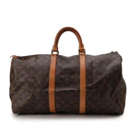 Louis Vuitton Vintage, Pre-owned Polyester travel-bags Bruin, Dames, Maat:ONE Size