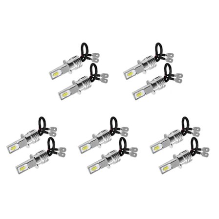 10X H3 Super LED Forlygte Tågelys Kørelys Lampe Kit 6000K Hvid 100W[co]