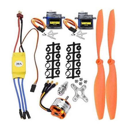 2212 1400KV Motor+30A ESC+SG90 Servo+8060 Propellsett for RC Fly Quadcopter Fastvinget Fly Helikopter