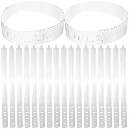 100 stk. Kravestivere til skjorter, plastik, kravelås, kravestivere til skjorter