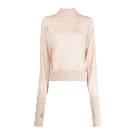 MM6 Maison Margiela, Knitwear Beige, Dames, Maat:M