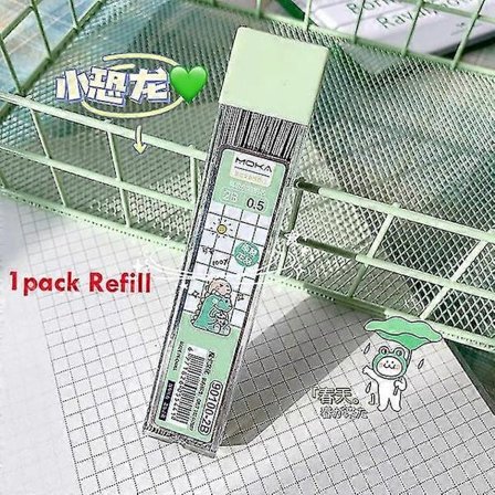 Zoecor Kawaii Mekanisk Blyertspenna Tecknad | Skolmaterial Mekaniska Pennor - Kawaii - 1 Grön Refill