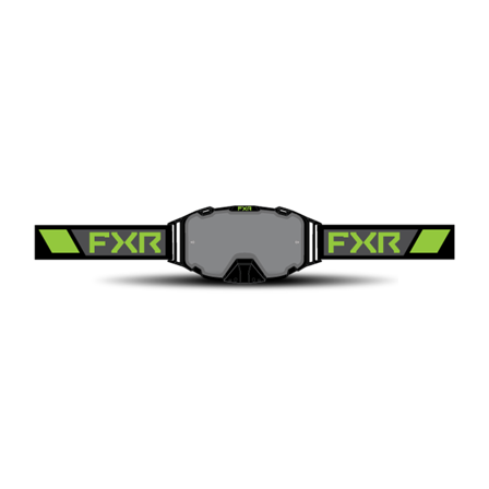 Masque Cross FXR Maverick Écran Fumé Lime