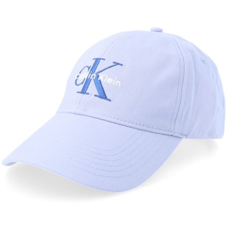 Calvin Klein - Blau unconstructed Cap - Monologo Embroidery Baseball Cap Casual Blue Dat Cap / Unstructured @ Hatstore