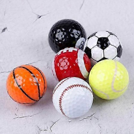 6:e/ set Golfbollar Golfutrustning övningsboll
