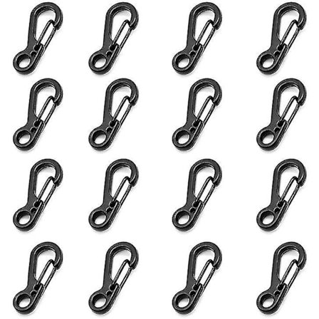 16 stk. Mini Sf Karabiner Clip Paracord Nøglering Camping Kroge