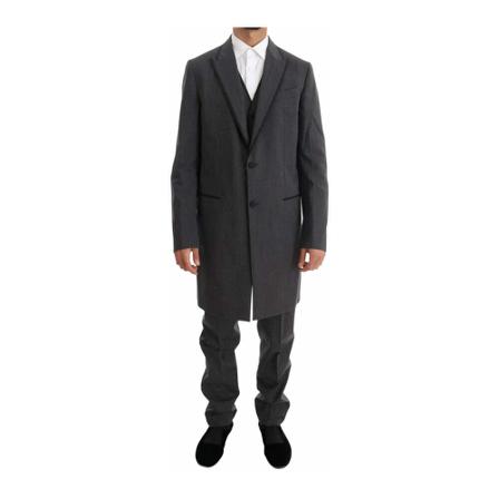 Dolce & Gabbana, Double Breasted Suits Grijs, Heren, Maat:M,cupro
