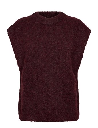 Patrisia New Knit Vest Burgundy A-View