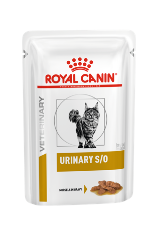 Royal Canin Veterinary Diets Cat - Wet Cat Urinary S/O Morsels in Gravy 85 g x 12 stk - porsjonsposer - Katt - Kattefôr & kattemat - Veterinærfôr for 