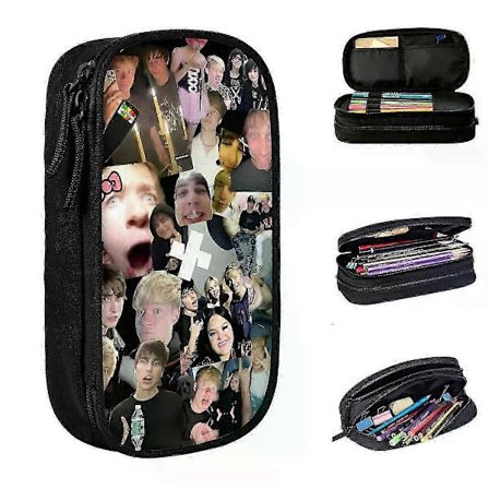 x867 Sam ja Colby Penaali Koulutarvikekassi Kynäkotelo Lapsille Suuri Säilytyskassi Opiskelijat Koulu Lahja Koulutarvikkeet ui867