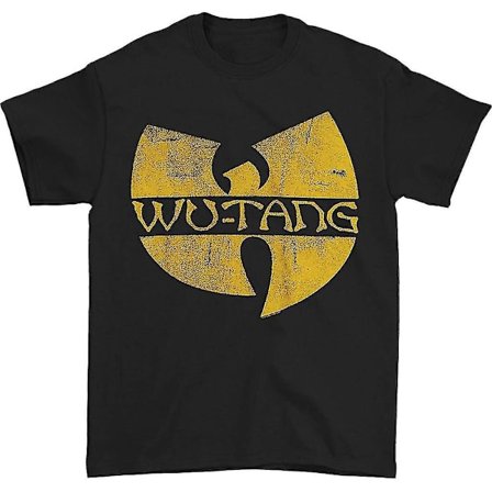 Wu Tang Clan Klassisk Gul Logo T-shirt Høj Kvalitet