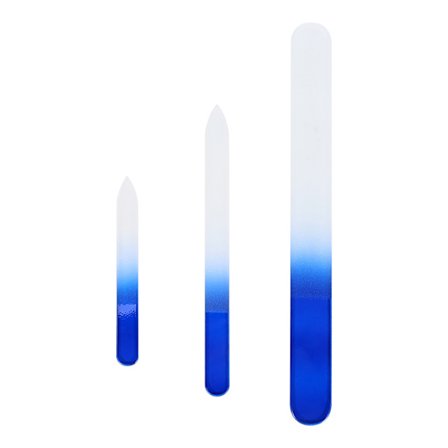 3 stk Holdbare Glas Neglefiler i Forskellige Størrelser til Manicure Pleje og Polering