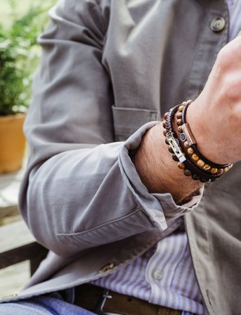 edd. Beads Bracelet 6Mm - Yellow - M 20 cm