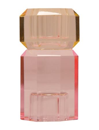 Crystal Candle Holder Home Decoration Candlesticks & Lanterns Candlesticks Pink C'est Bon