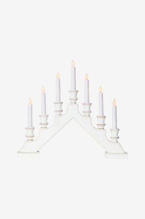 Star Trading - Ljusstake Sara - Vit - Adventsljusstakar - Från Homeroom