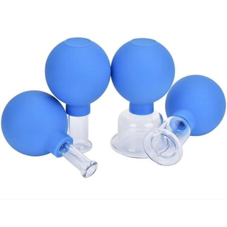 Koppning Glas Set Med Sugkopp Kopping Vakuum Kopping Glas