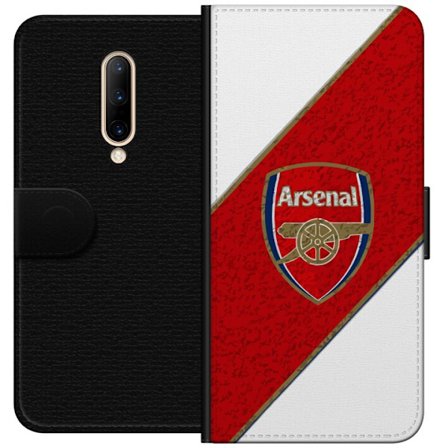 Kompatibelt Plånboksfodral till OnePlus OnePlus 7 Pro Moschino Toy teddybjörn med enkel tecknad design, brun björn med vit tröja och tydlig logoty