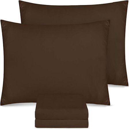 Tyynyliina 4 kpl - Vakiokoko 50x75 cm - 100% harjattua mikrokuitutyynyliinaa kirjekuorikiinnityksellä - Rypistymättömät, haalistumattomat ja tahroja 