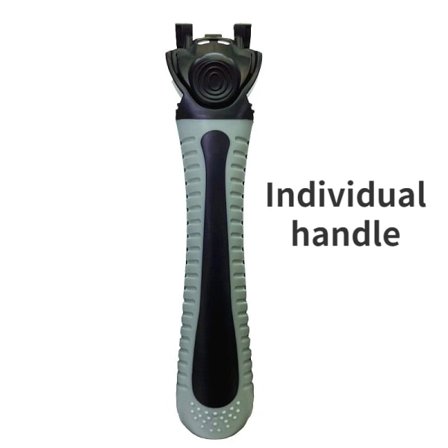 Razor Classic 6-bladet sikkerhetsbarberhøvel for menn og kvinner - 27 barberblader - Manuell barberhøvel - Individuelt håndtak