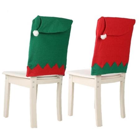 4 kpl Santa Hat tuolinpäälliset Joulupäivällinen tuolin takakannet Pöytäjuhlasisustus Uudenvuoden juhlatarvikkeet
