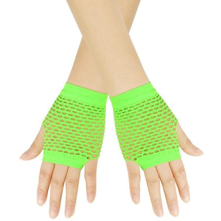 Nya Fiskgarnvantar Röd Svart Tjej Transparent Mesh Vantar Handskar Vuxen Kvinna Förklädnad Rock Fancy Nattklubb Fest Sexig Mode Handskar (5)-1PCS