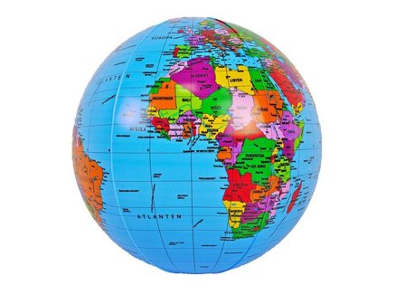 NORSTEDTS Uppblåsbar jordglob, 40 cm, olika färger - Lyreco - Skola och förskola - Klassrummet / Lära - Geografi