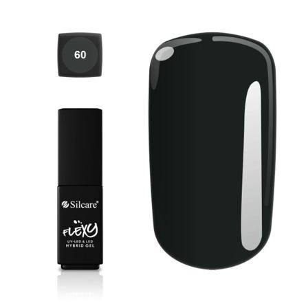 Silcare - Flexy - Hybrid Gel - Color: 60 - 4,5 Gram Svart