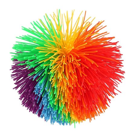 Stor Regnbue Ape Stringy Ball Silikon Sprettende Fluffy- Sjongleringsball 1 stk A01 GUANCJW210405001A (LGL)